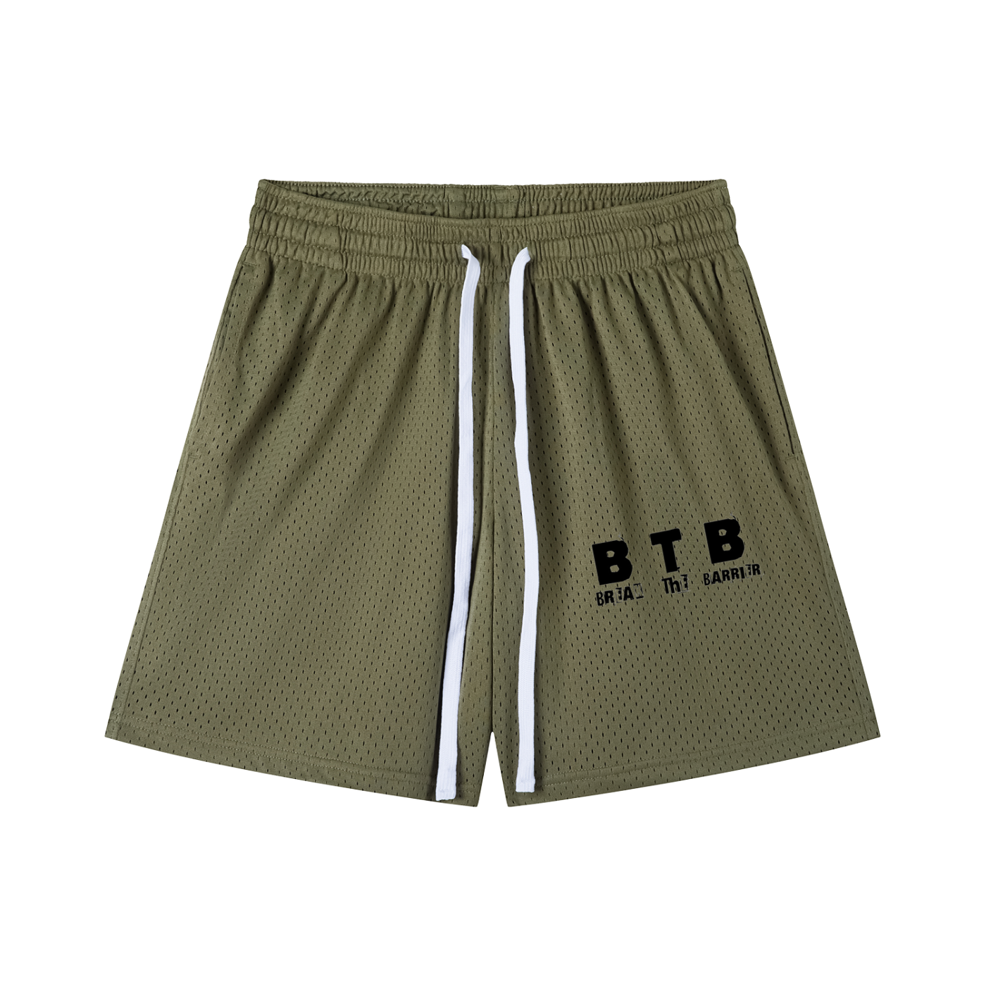 Mesh Drawstring Shorts
