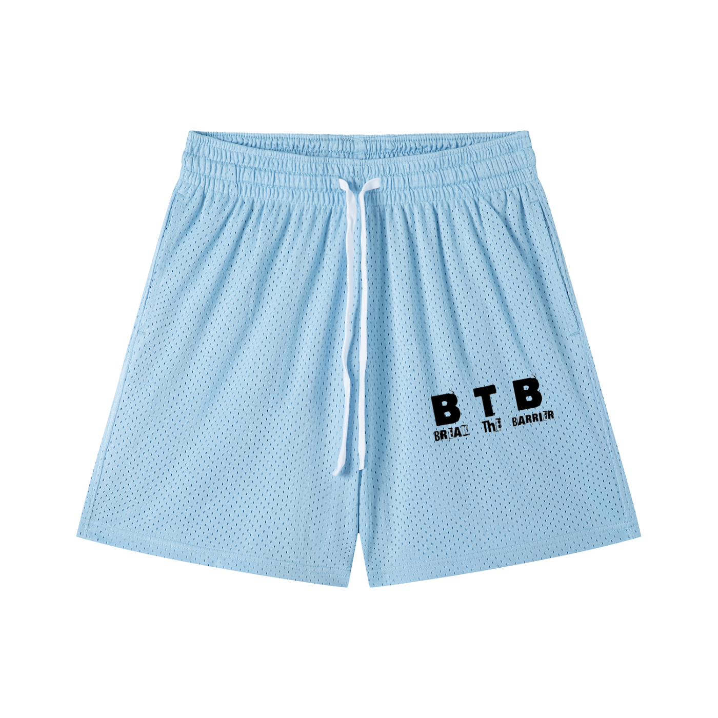 Mesh Drawstring Shorts