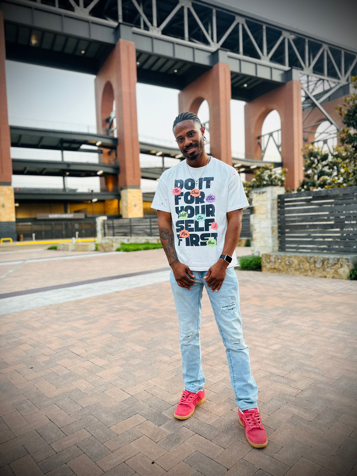 Do It For Yourself First Paint Splatter T-Shirt